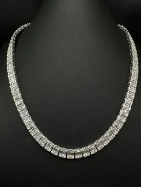 10mm Baguette Moissanite Tennis Chain (V2)