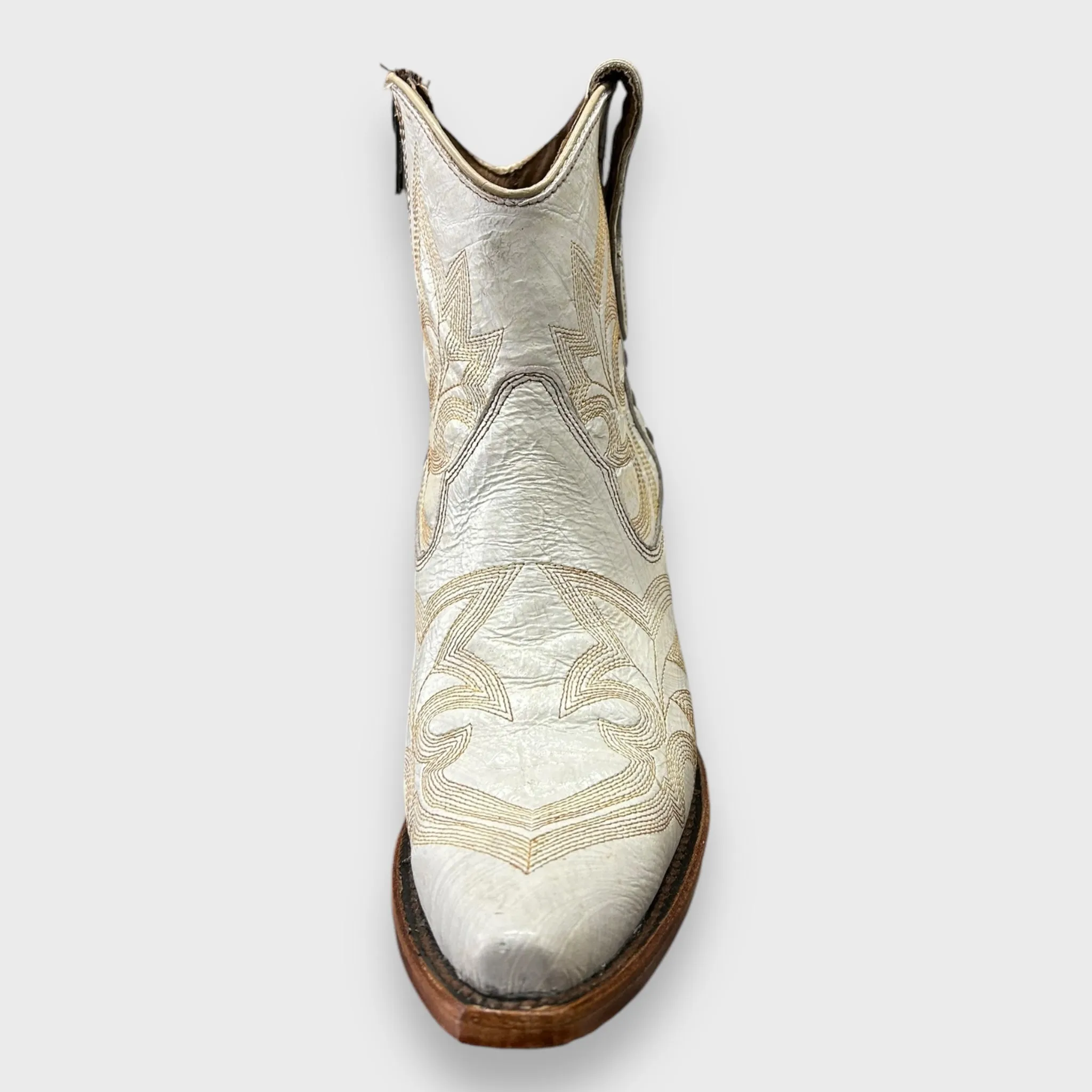 Circle G by Corral Ladies Western Ankle Boots in Pearl L5916