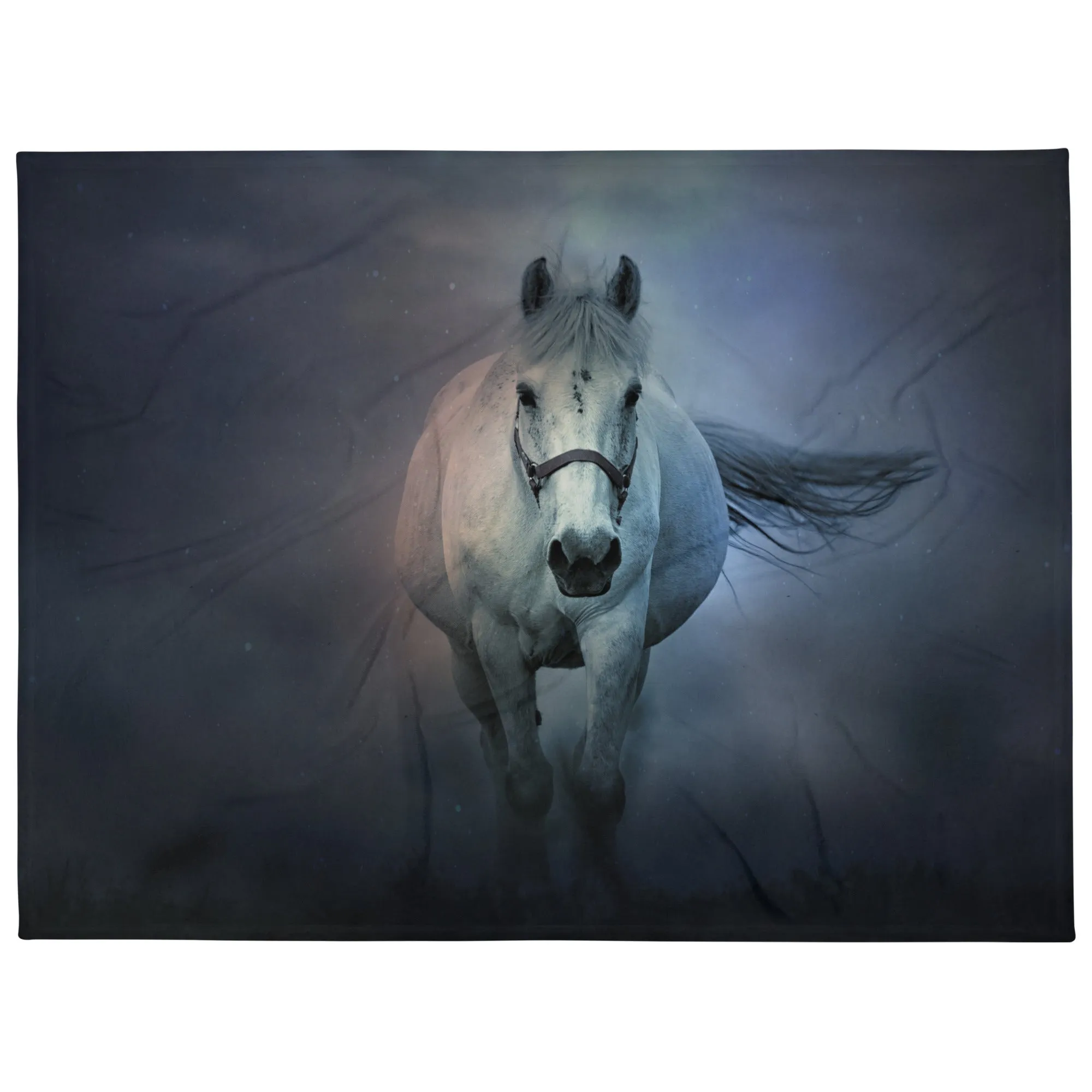 Desert horse print throw blanket