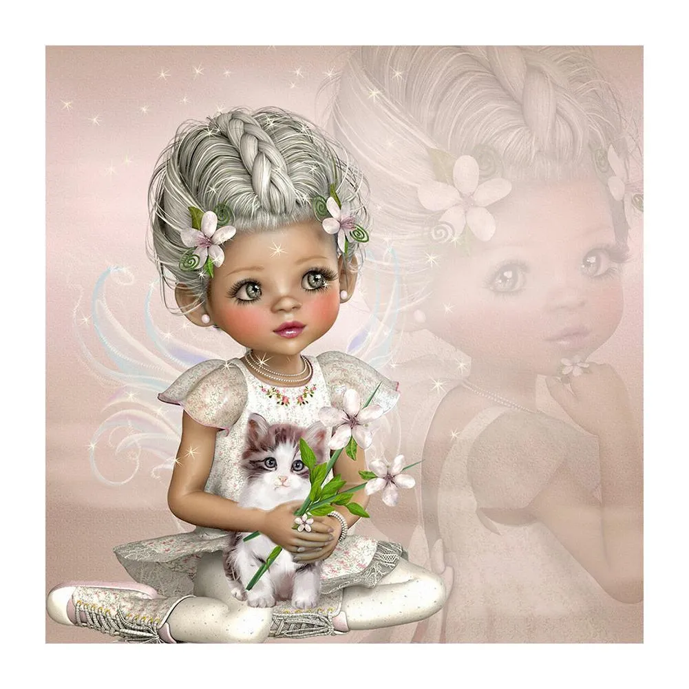 Girl 5D DIY Full Drill Diamond Painting