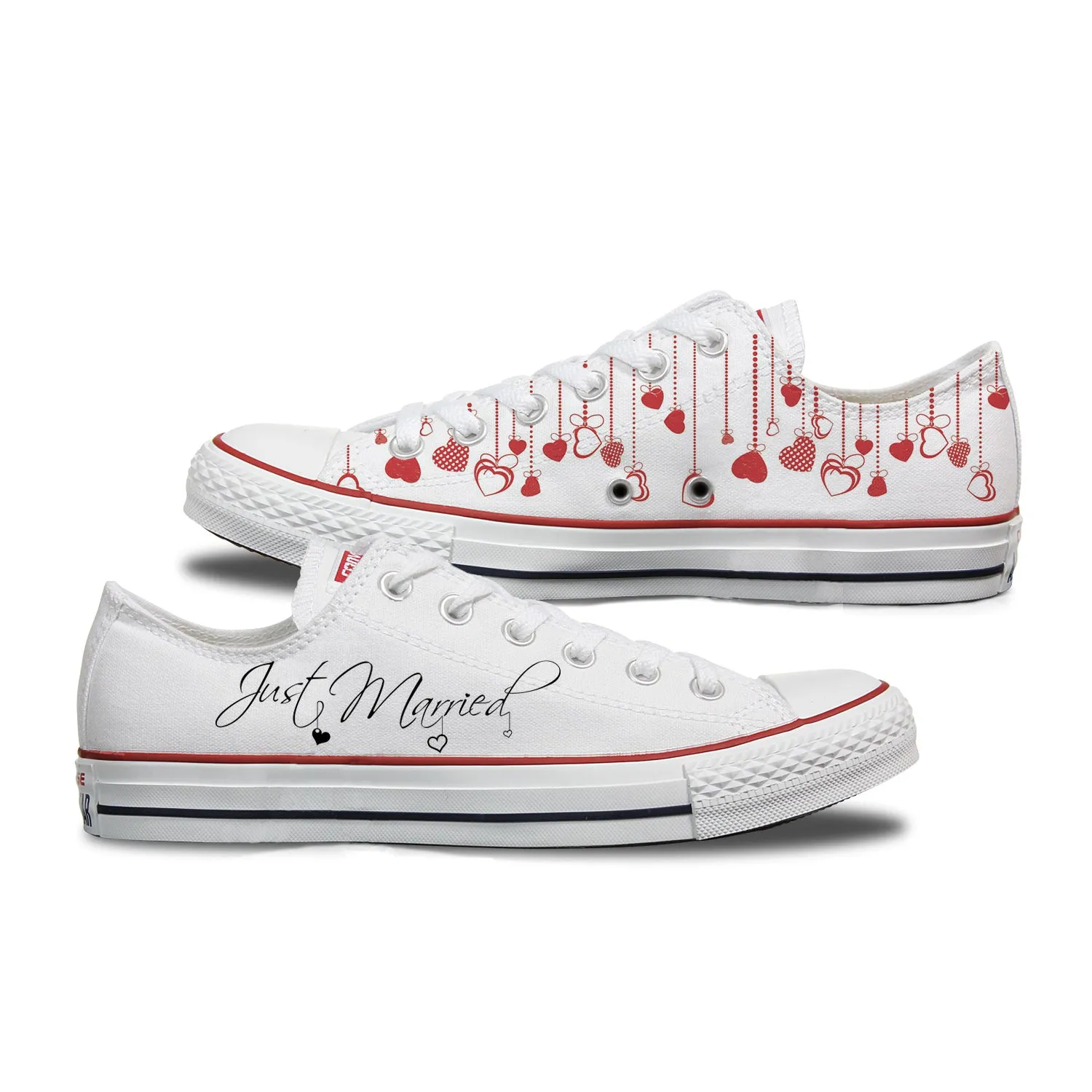 Just Married Custom Wedding Converse