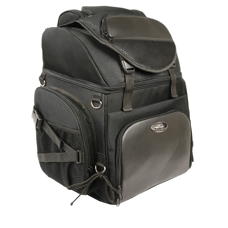 Large Nylon Sissy Bar Bag w/ Back Pack Straps