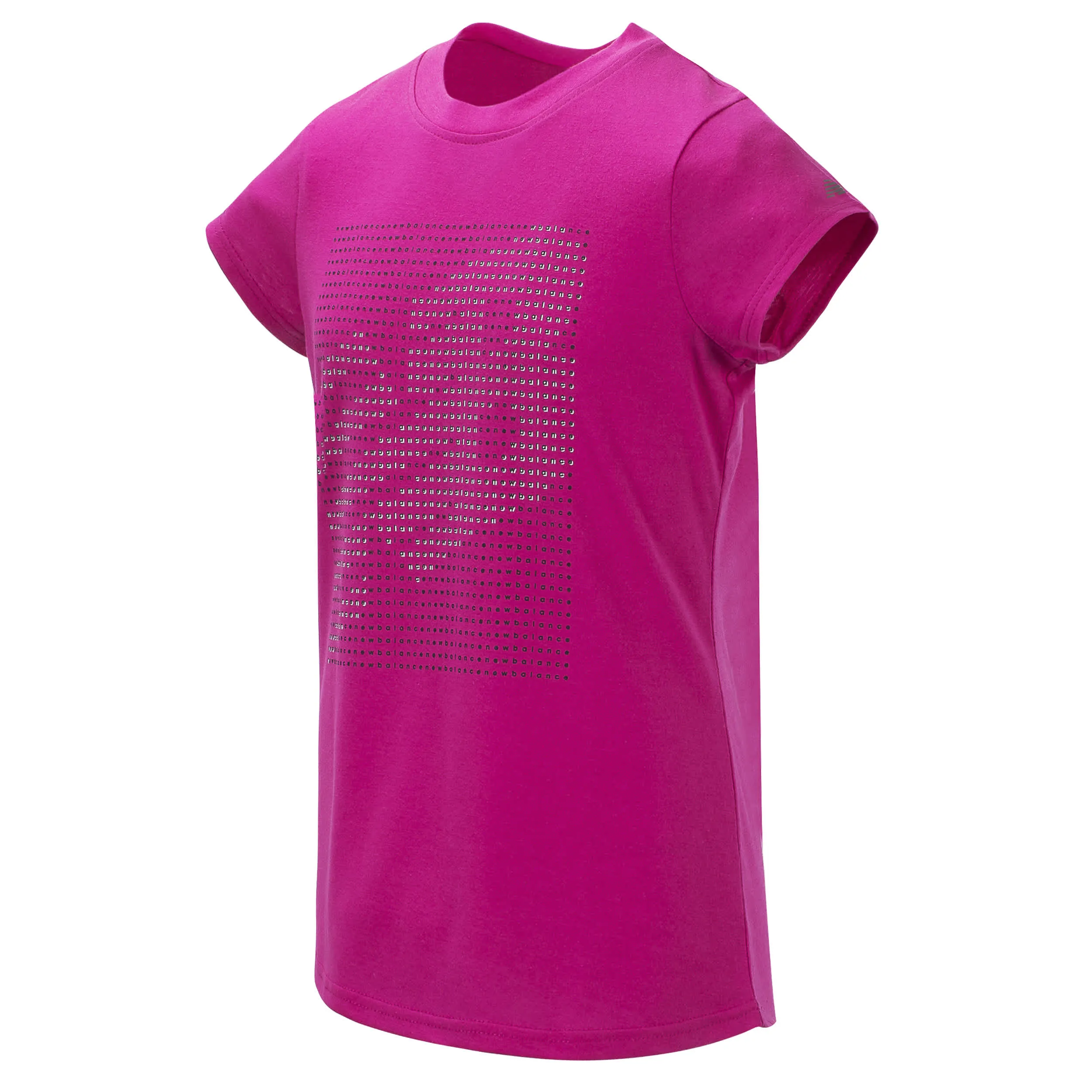 New Balance Girls Carnival Pink Short Sleeve Graphic Tee
