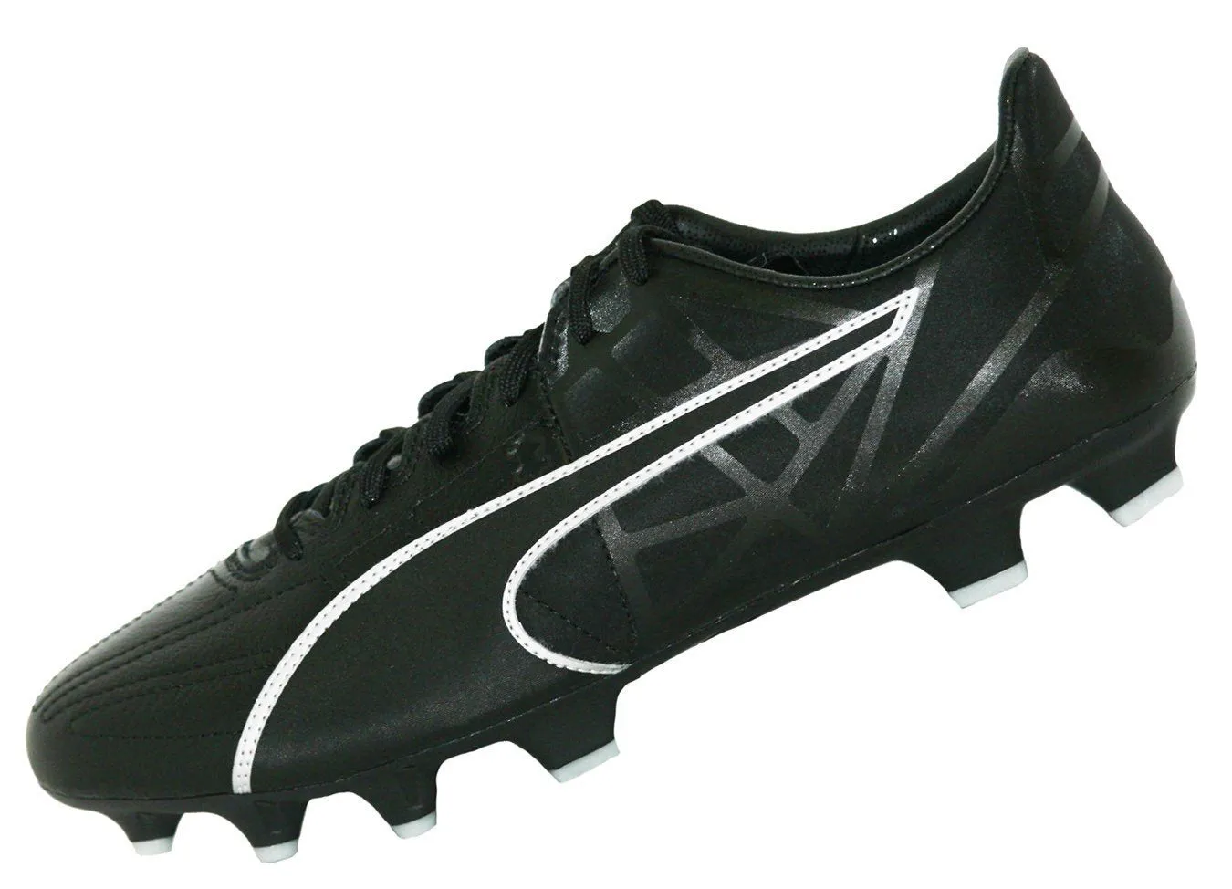 Puma evospeed 35lth fg-black/silver metallic men's Football Boots size 6,7,8,8.5,9,9.5,10,11