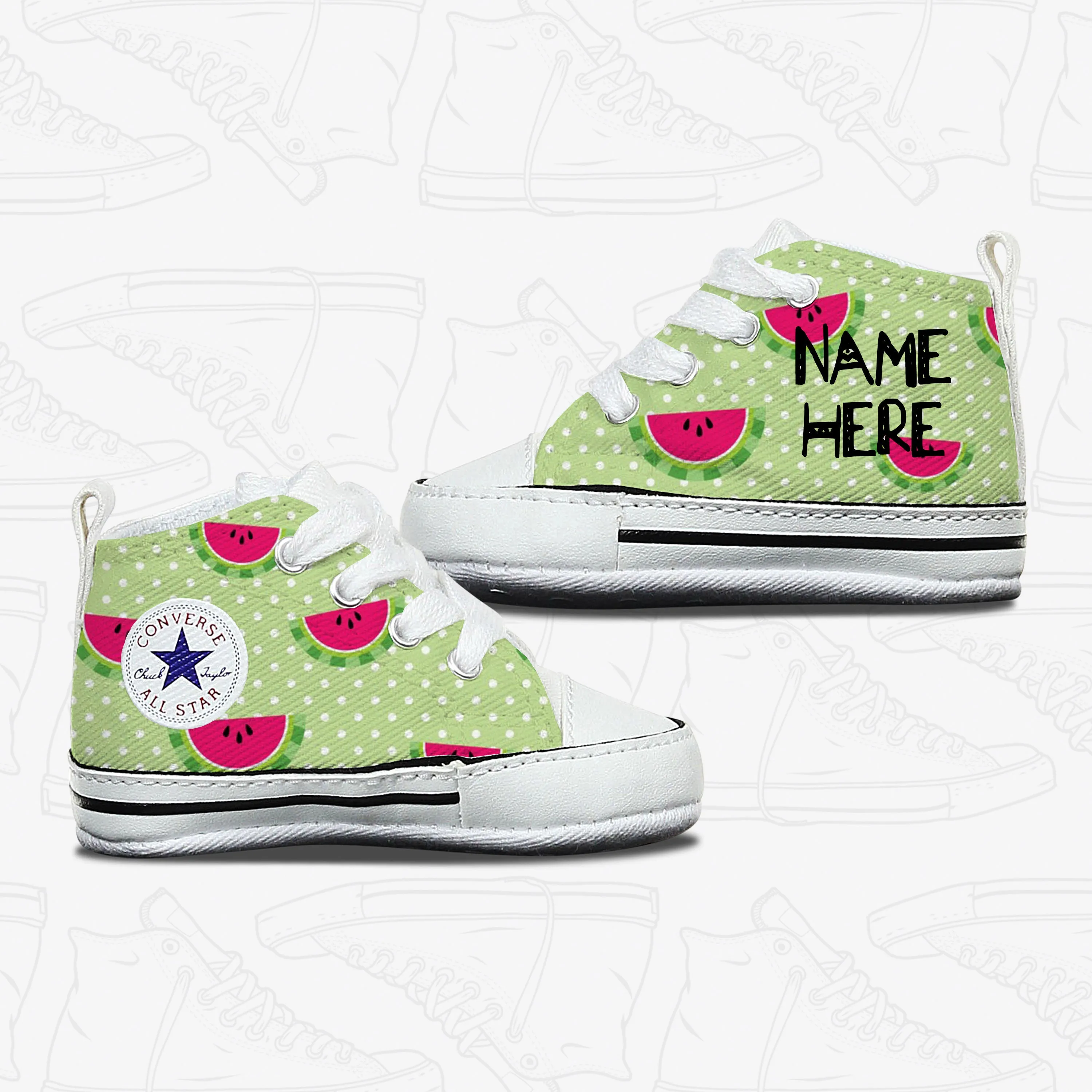 Watermelon Baby Converse